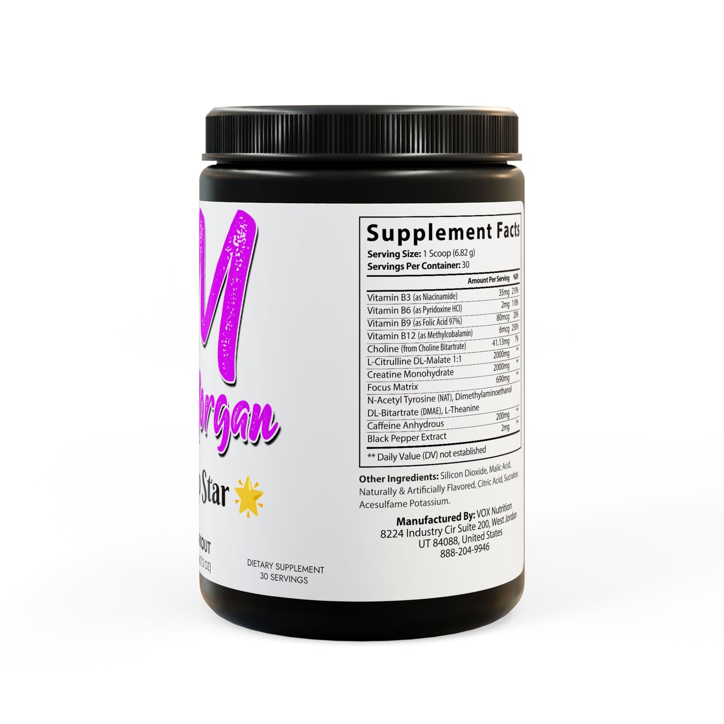 Pre-Workout Supplement, ( Become a bootcamp star ) Fruit Punch (204g, 7.1oz)